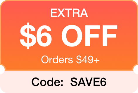 EXTRA $5 OFF, Orders $49+, Code EXTRA5