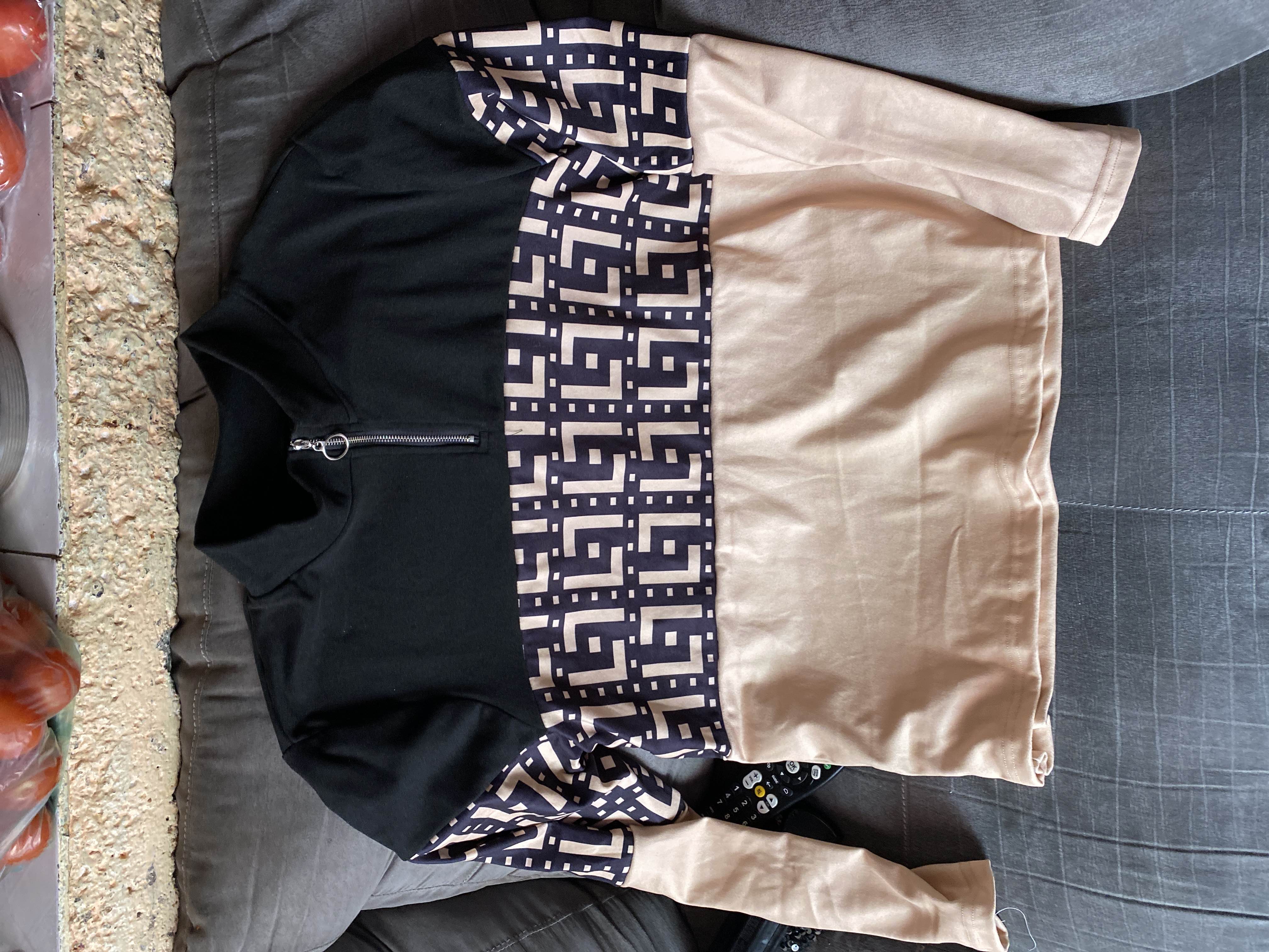 Eisley Pants - Black / Beige Geo Print