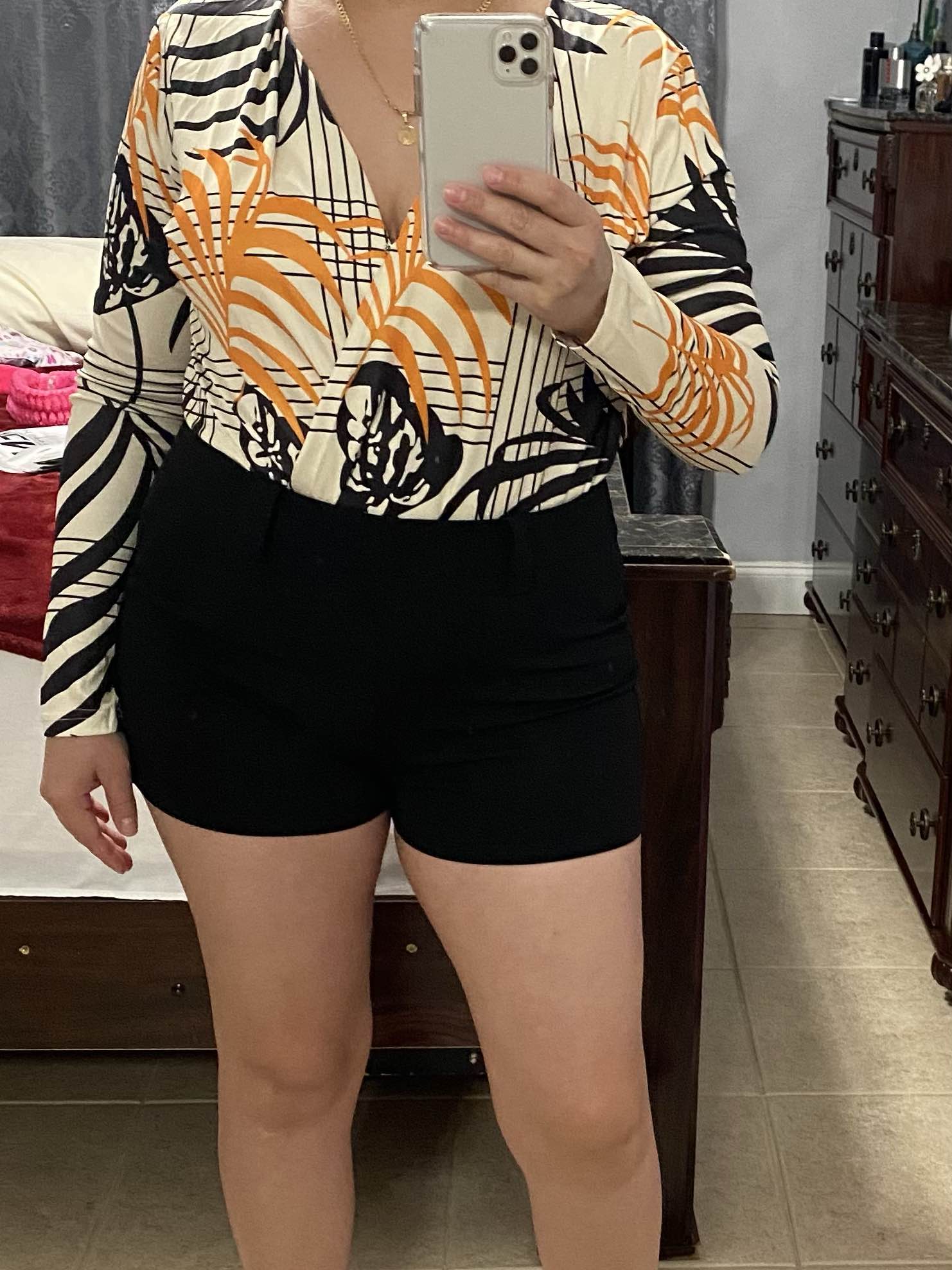 Tropical Print Shorts Set