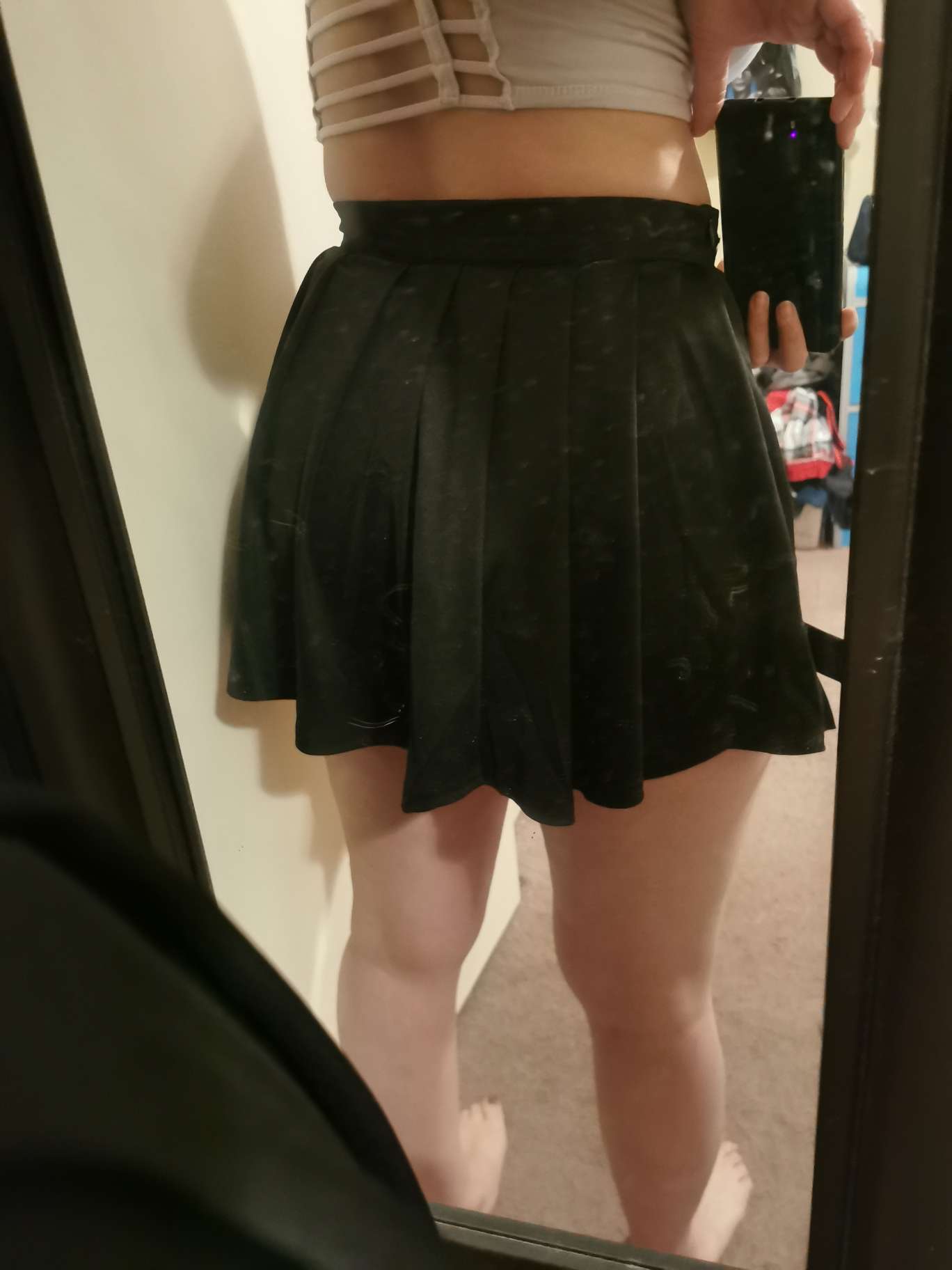 mini skirt string
