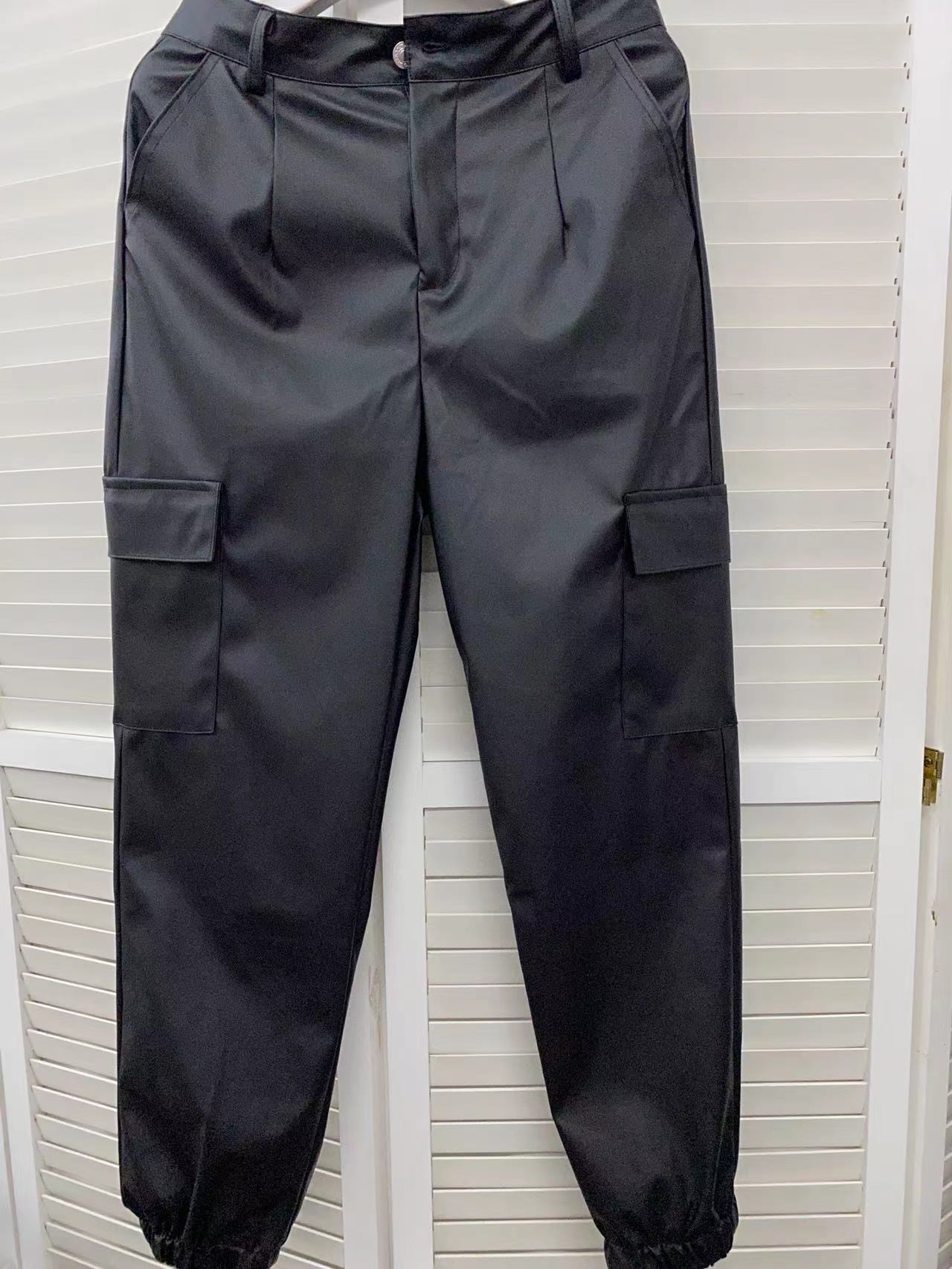 2920383 Bordeaux PU Leather Pants main image 1