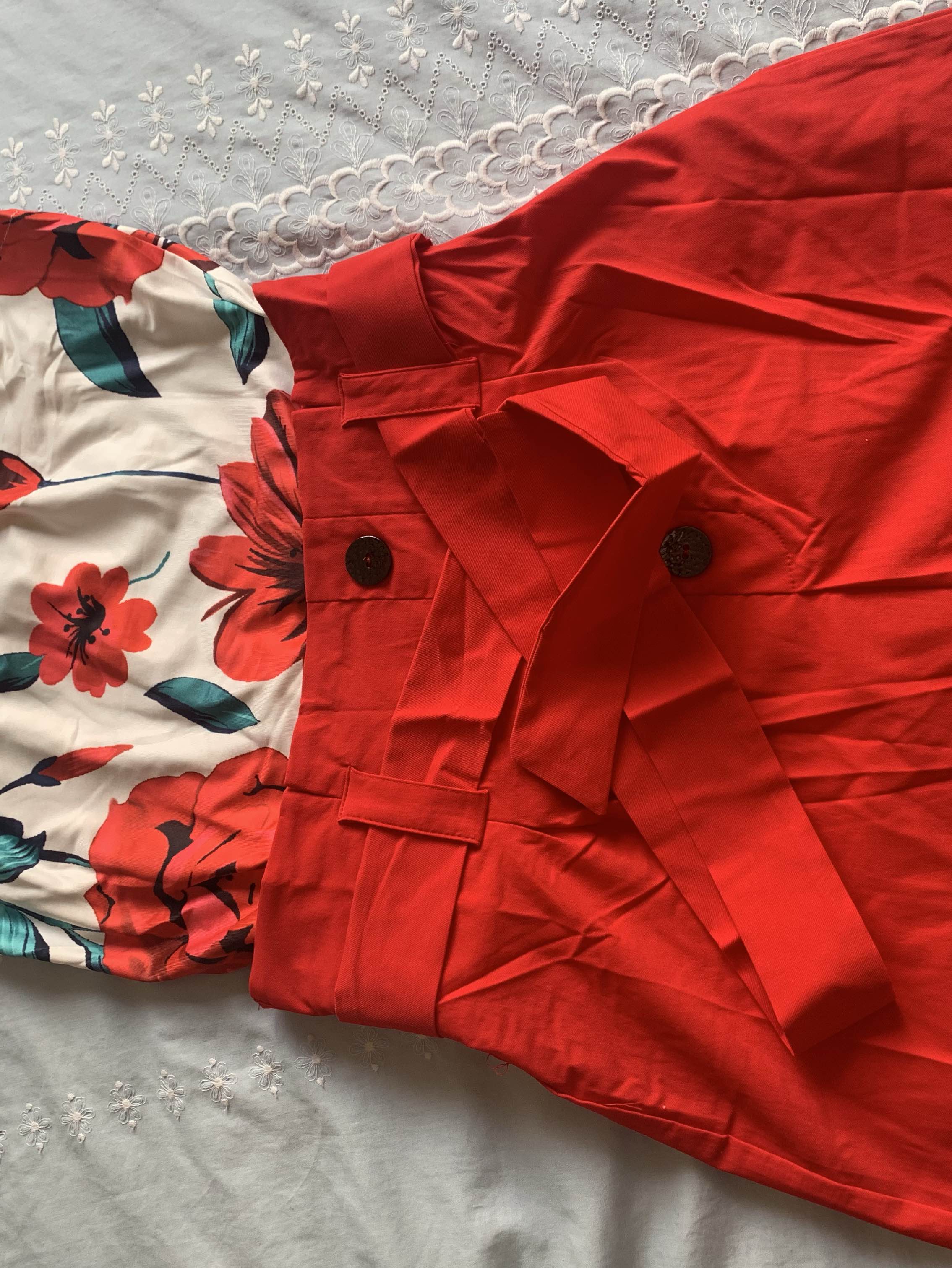 What The Floral High Waist Shorts Ready to Ship main image 1