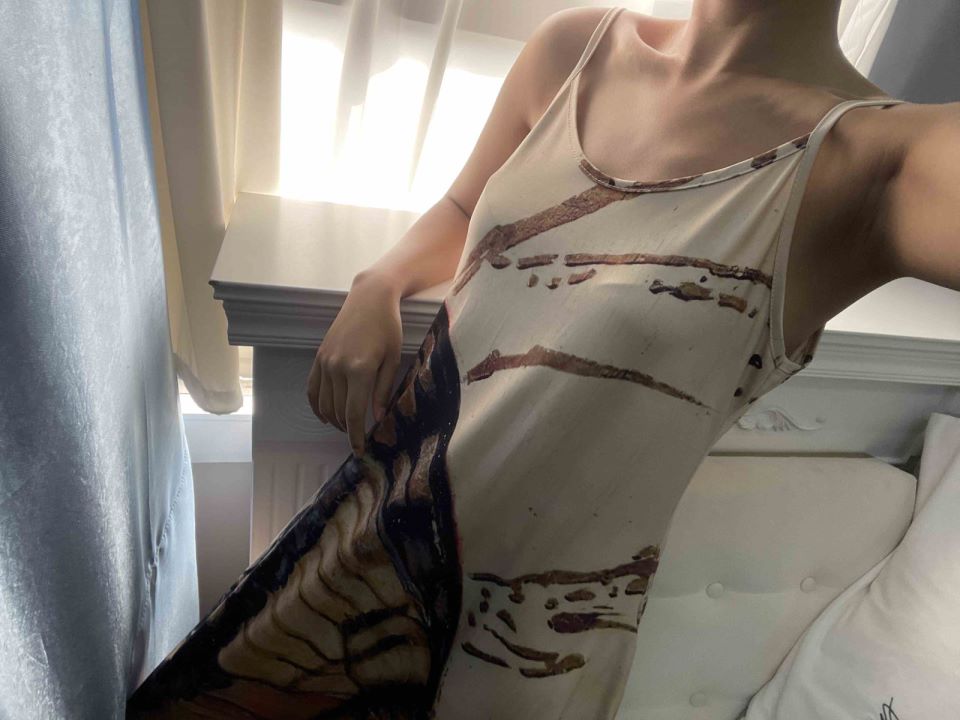 Spaghetti Strap Dresses with Flutter Sleeves Clover