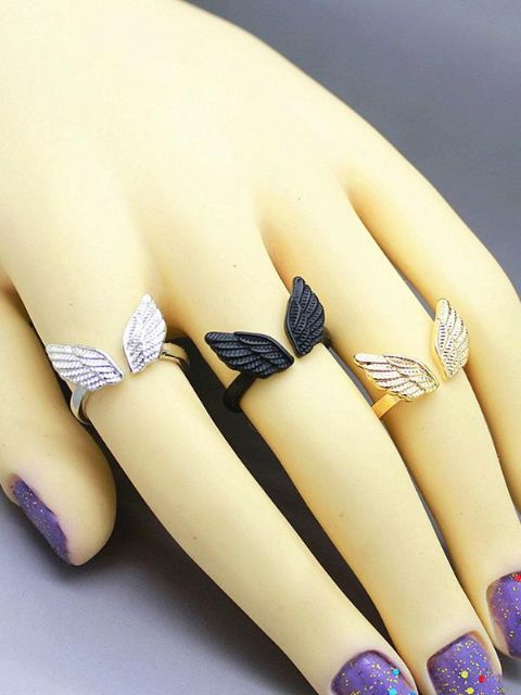 Mode Englevinger Åbne Ringe Retro Smykker Fingertips Modegaver