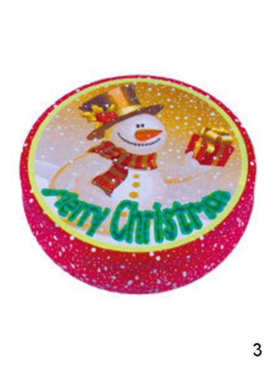 Navidad caja de la lata de dibujos animados Bell / muñeco de nieve / Santa Claus Print Mini caja de la joyería de escritorio galletas de caramelo redondas cajas de almacenamiento regalos