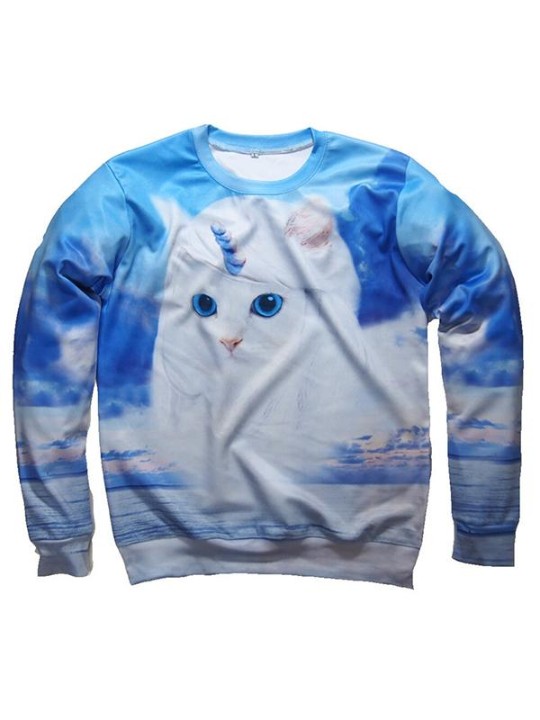 Langærmet, personlig størrelse Plusstørrelse Vinter Efterårsmode Toppe Sweatshirts Crewneck Outwear