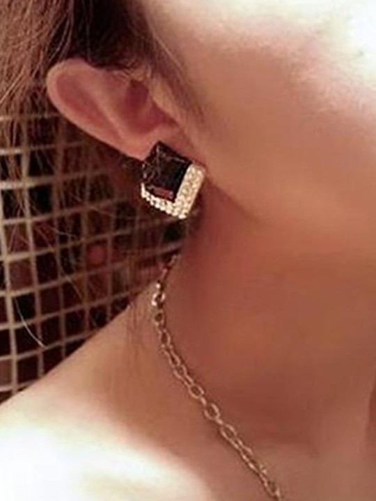 Muoti korvakorut 2015 Joululahjat Big Stud Nail Gem korvakorut naisille