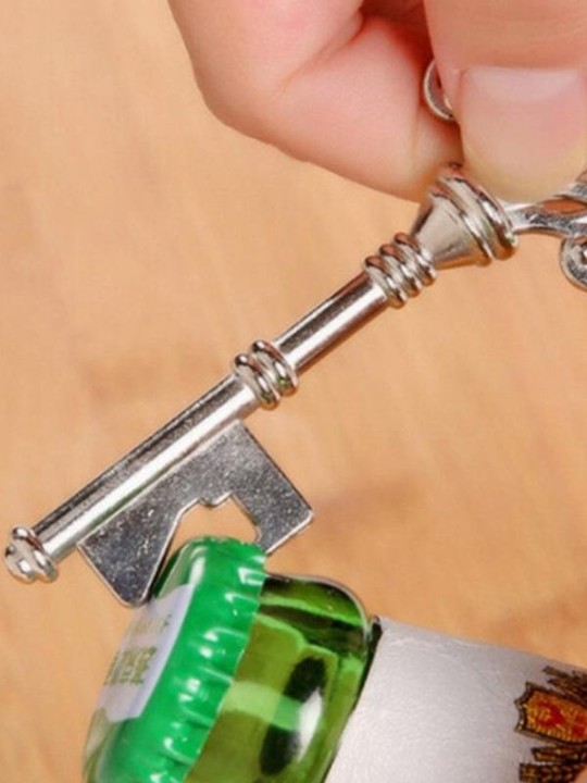 Bottle Openers Key Shape Bottle Opener Steel Alloy Keychain Bottle Opener