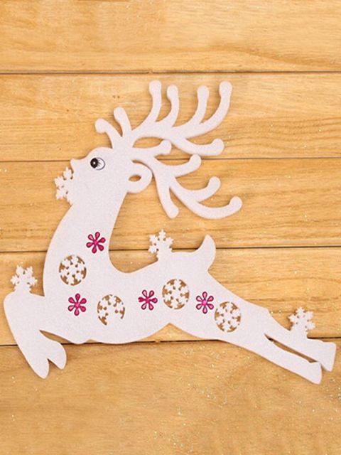 Glædelig jul Hjem Dekoration EPE Foam Running Deer Stickers Wall Window Stickers