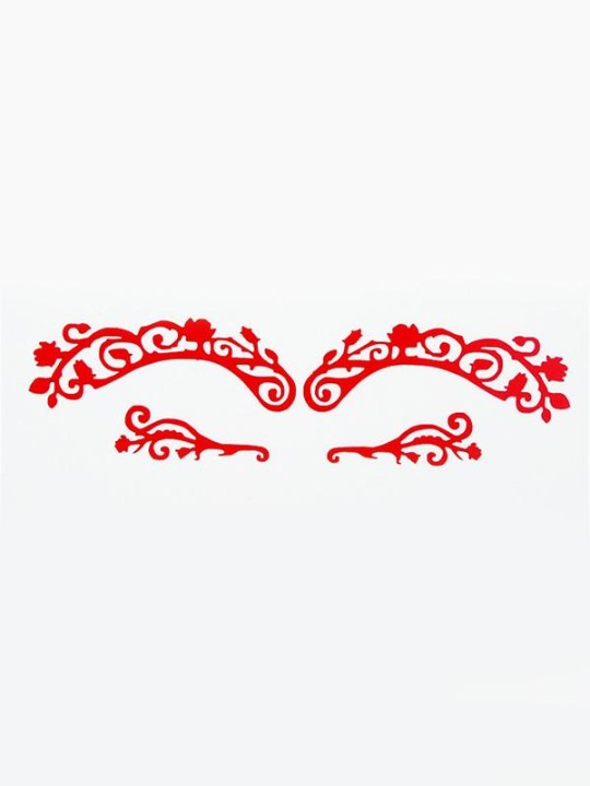 Aushöhlen Spitze Lidschatten Aufkleber Make-up Künstlerische Blumen Design Augenmaske Party Kosmetische Gesicht Tattoo