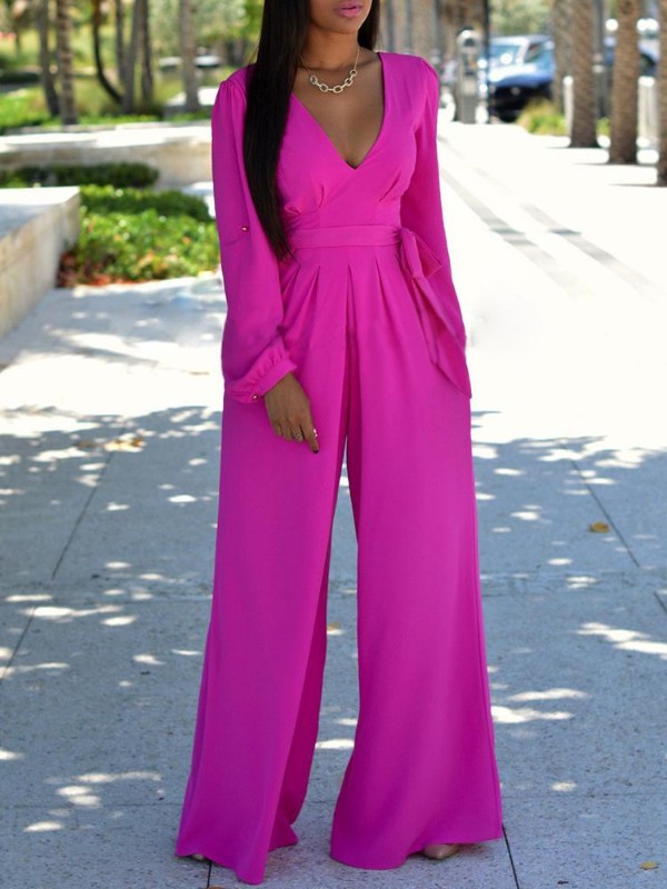 Women's Sexy Long Sleeve Casual Jumpsuit Romper Clubwear Jumpsuit