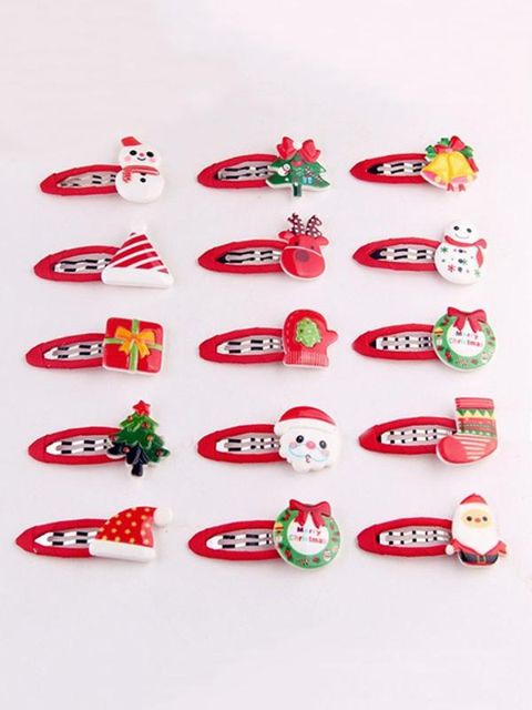 Weihnachtselement Geschenk Kind Kinder Haarspange Haarnadel (1 Paar) Cute Style Red Haarnadel OnePair
