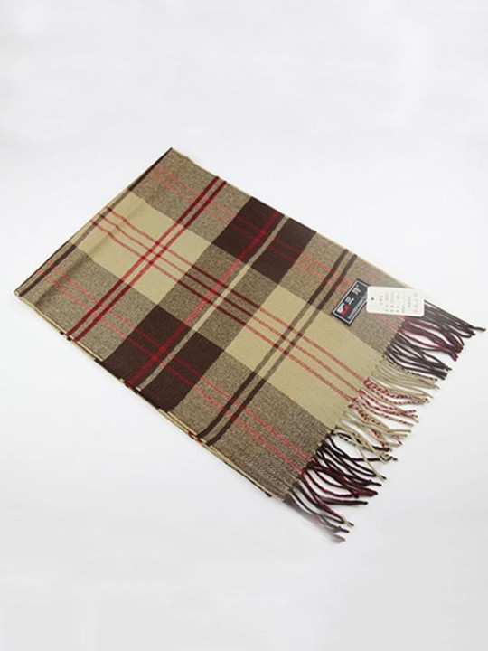 Kashmir ull halsdukar Ny höst vinter kvinnor halsduk Warm Grid Shawl