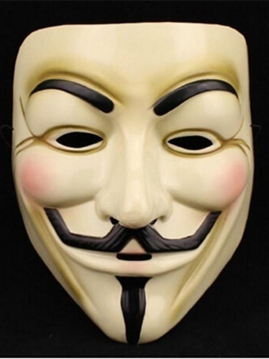 Halloween Cosplay MASK V til VENDETTA Kostume Fawkes Anonym maske