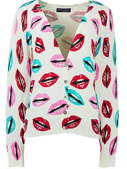 Kvenkyns kynþokkafullir stórir varir kvenna með V-háls langerma blússa bol