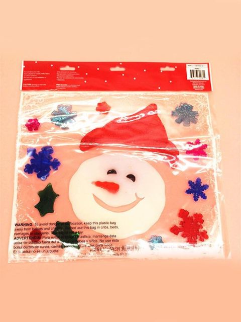 Christmas Home Decoration Cute Santa Claus Snowman Star Snowflakes Tree Stickers Wall Window Stickers