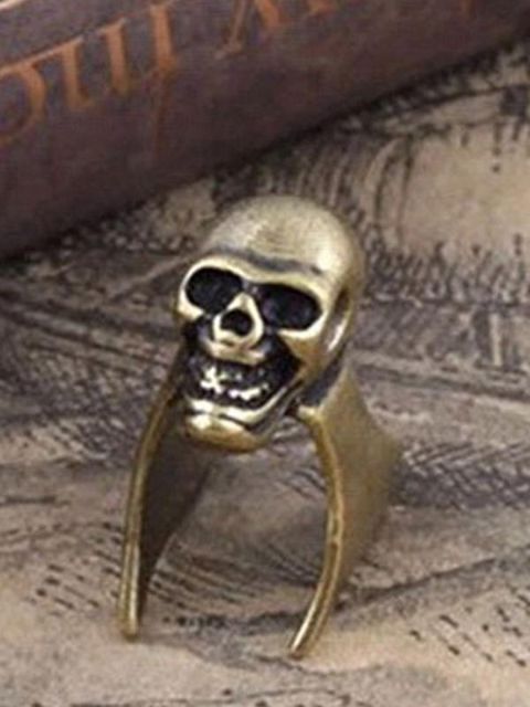 Damenmode Neue Persönlichkeit Punk Style Skull Design Ohrclip Ohrstecker Ohrringe