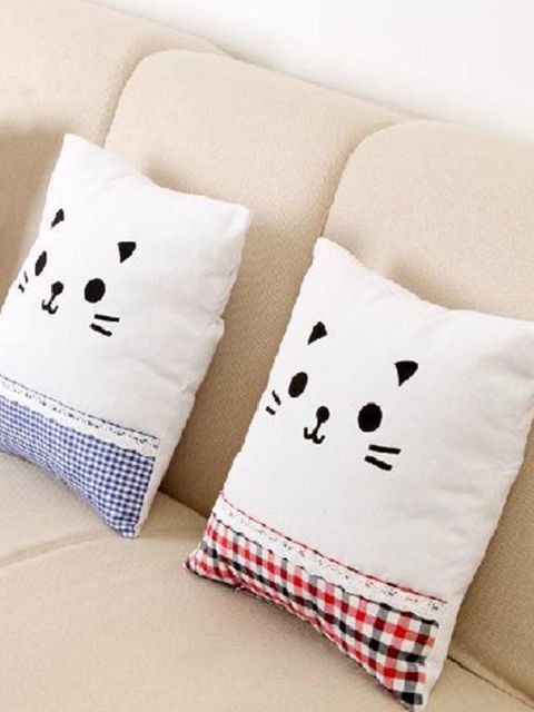 Funda de almohada automotriz del sofá del algodón de la historieta linda de la manera de la personalidad