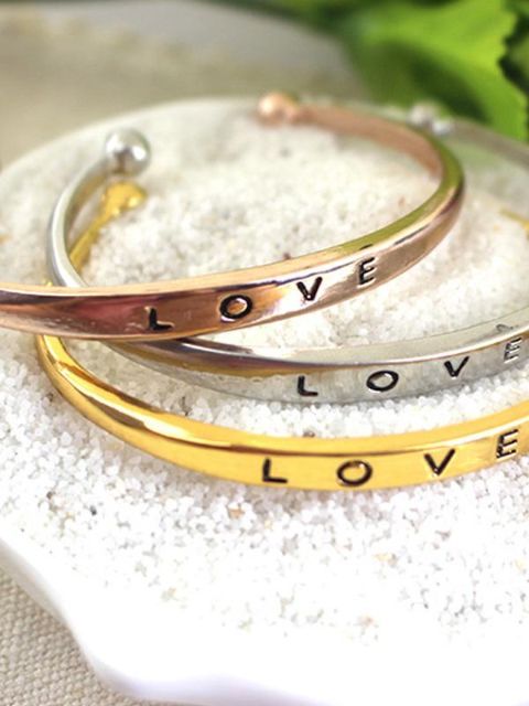 Love Bracelet Cuff Bangles Fashion Women Bracelet Gold/Silver/Rose Gold