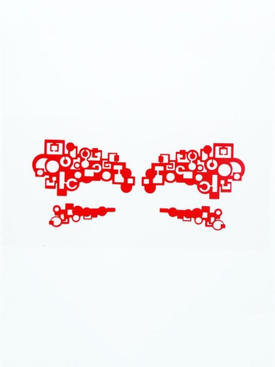 Hollow Out Lace luomiväri tarra meikki taiteellinen geometria suunnittelu silmänaamio juhla kosmetiikka kasvotatuointi