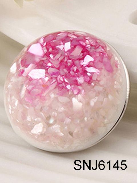 Ny avslappnad färgad sten Färgglatt kristallgrusarmband Armband Nödvändigt knappspänne