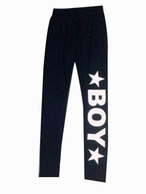 Dream Club Leggings estampados en caliente Mujer Pantalones de algodón suave y negro Pantalones de mujer Deporte Legging para niñas