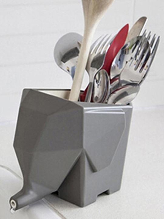 Elephant Kitchen Home Storage Box Multifunction PP Toothbrush Holder Creative Bathroom Dry Cutlery Funky Cosmetic Holders