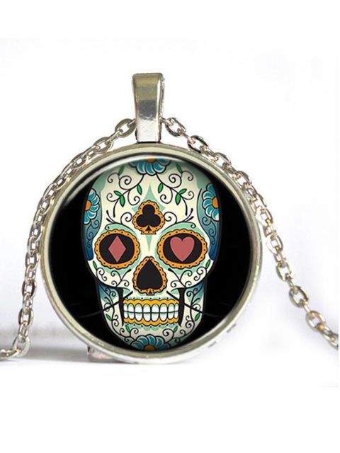 HOT Cool Estilo Gótico Do Punk Street Crânio CADEIA COLAR Alloy &amp; Pendants Colar Moda Jóias Desgaste Do Clube