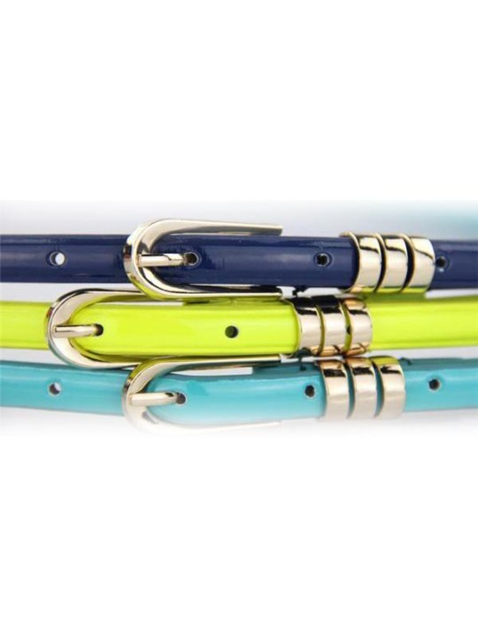 Lady&#39;s Wild Fashion Bälte Dekoration Bälte Litet band Lackläderbälten