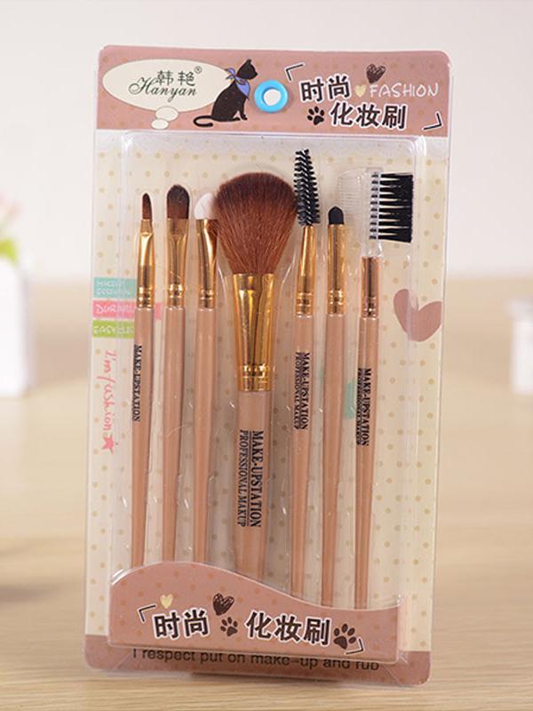 Beauty Magic Make Up Brush Eyelash Brush 7 Pieces Cosmetic Foundation Concealer Brush Set