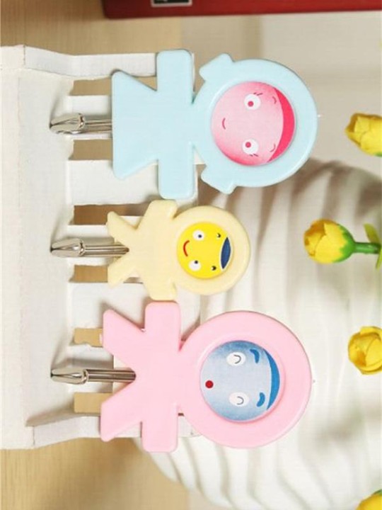 Skapandi heimili fjölskylda sæt hönnun plastkrókar