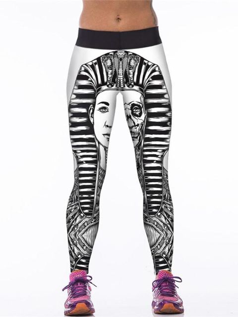 2015 Kvindemode Digital 3D Printed Slim Leggings Bukser Strækbare Tight Bukser Sportsbukser