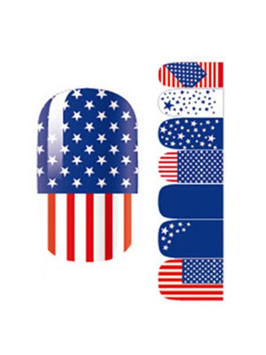 Bandeira das mulheres DIY Sticker Nail Art Decalques Unhas Wraps Nail Tools Manicure