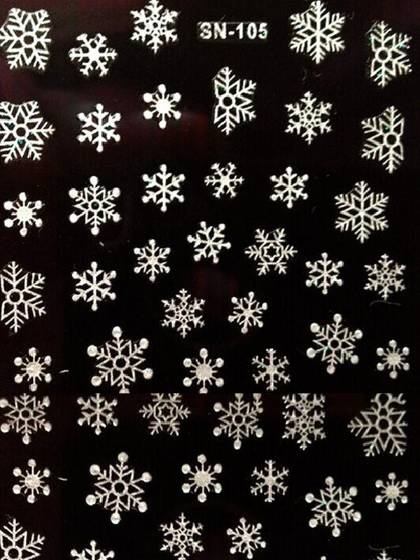 Personalidad creativa Adornos de uñas de nieve Pegatinas Accesorios Pegatinas de uñas Pegatinas Manicura
