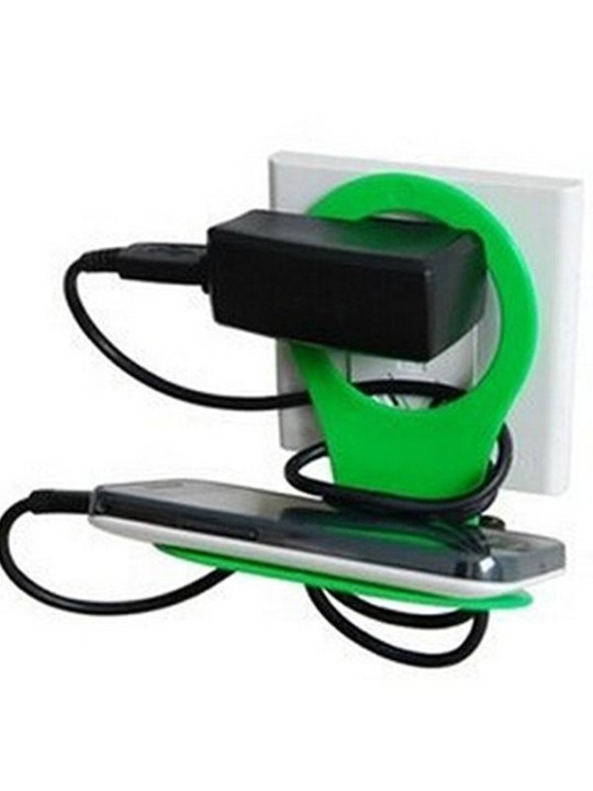 Taitettava seinälaturin sovitin Lataustelineen ripustusteline matkapuhelimen matkapuhelimen matkapuhelimen MP3 MP4 PDA: n ripustamiseen