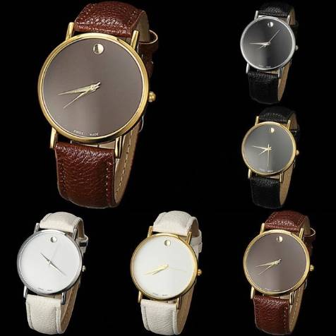 2015 Rajoitettu Rush Hardlex -kello Yksinkertainen pöytänahka Suosittu Watch Quartz