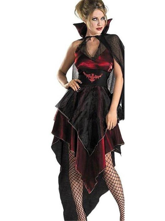Mulheres Zumbis Rainha do Mal Traje Cosplay Sexy Halloween Vampiro Bruxa Vestido de Carnaval Fantasia Vestido de Baile Vestido de Festa