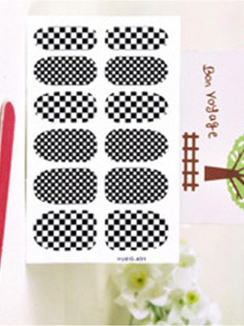 Kvinnors nya DIY Creative Simple Sticker Nagelkonstdekaler Naglar Wraps Nagelverktyg Manikyr