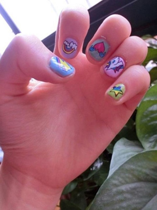 Ný DIY DIY frjálslegur teiknimyndalímmiði Nail Art Decals Nails Wraps Nail Tools Manicure