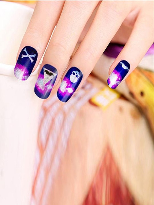 Kvinders New Fashion DIY Sticker Nail Art Decals Negle Wraps Negle Tools Manicure