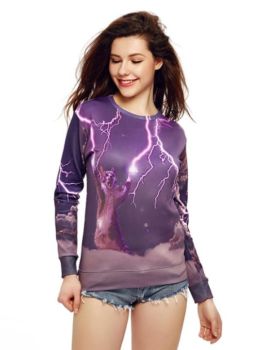 HETA 3D-tröjor för kvinnor Tröjor Överdelar Övertröjor Höstmodetoppar