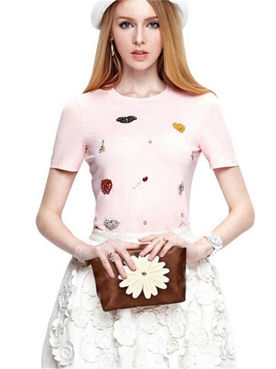 Girls Sunflower Design Mini Shoulder Bag PU Leather Crossbody Clutch Chain Bag Casual Handbag Purse