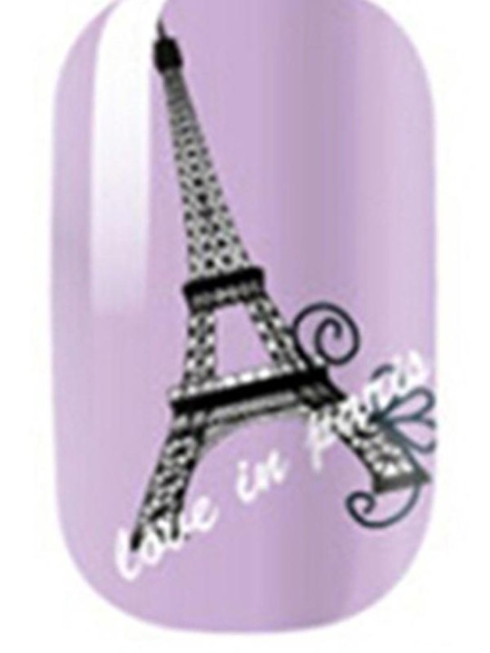 Kvinnors Tower Bowknot DIY Sticker Nail Art Decals Nails Wraps Nail Tools Manikyr