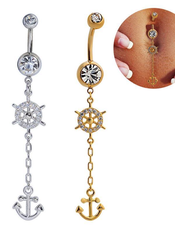 Heta kreativa mode Navel Buckle Body Piercing Smycken Accessaries