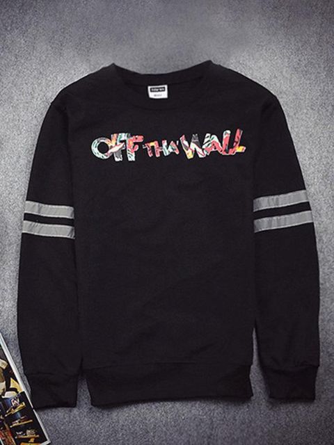 Fall Fashion Harajuku Luminous Numbers Crewneck Sweatshirts Hippie Velvet Pullovers for Couples