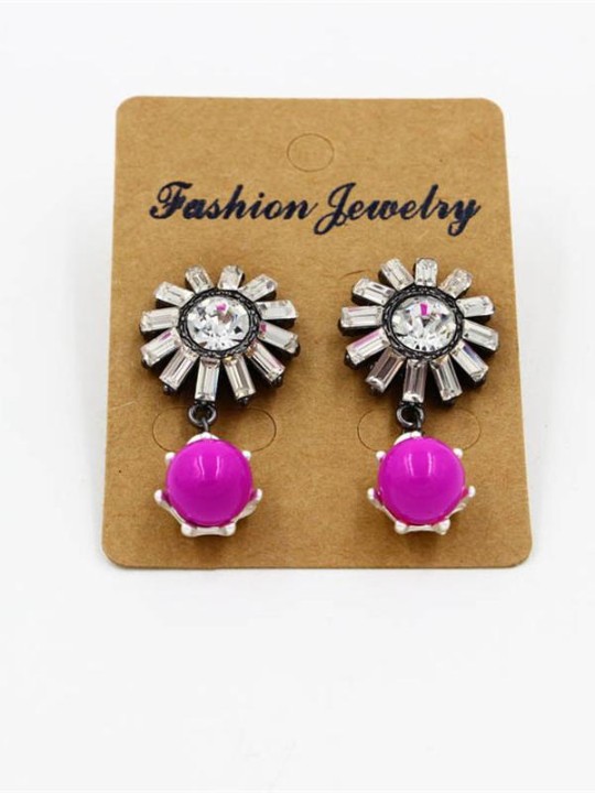 mode øreringe Ms solsikke ædelsten perler øreringe øreringe