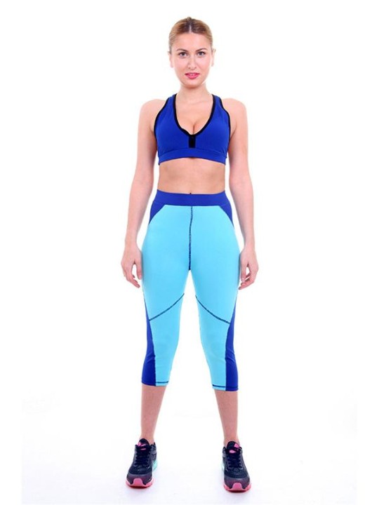Frjálsleg líkamsrækt kvenna Líkamsræktaræfing Líkamsræktarjóa klæðist teygjanlegum Capri leggings dömu