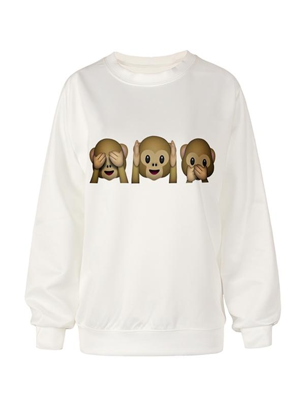 see no evil Hoodies Sweatshirt Pullover for Women Sportswear