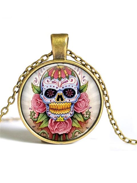 HOT Cool Estilo Gótico Do Punk Street Crânio CADEIA COLAR Alloy &amp; Pendants Colar Moda Jóias Desgaste Do Clube