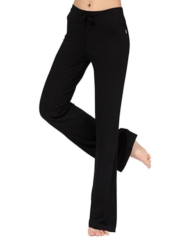Womens Soft Comfort Cotton Spandex Yoga Sweat Lounge Gym Sports Athletic Pants